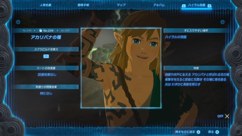 アカリバナの種