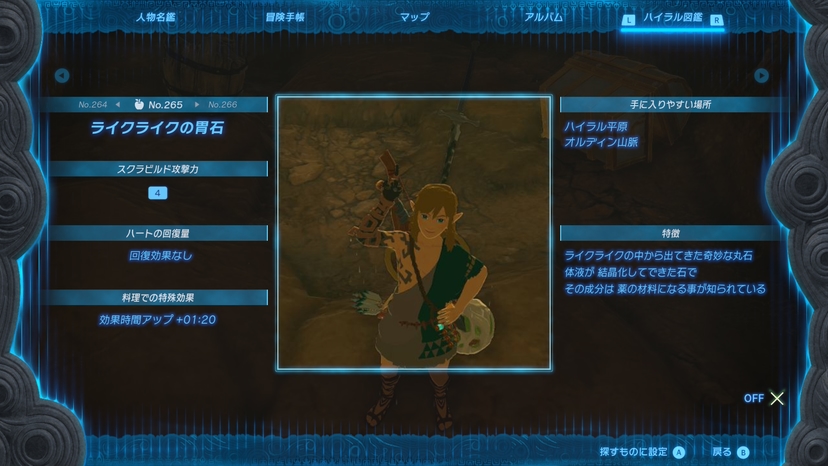 ライクライクの胃石