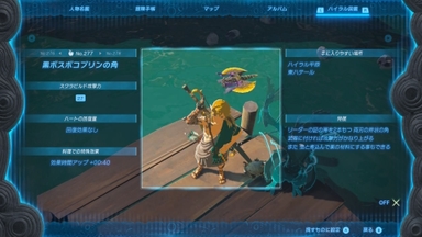 黒ボスボコブリンの角