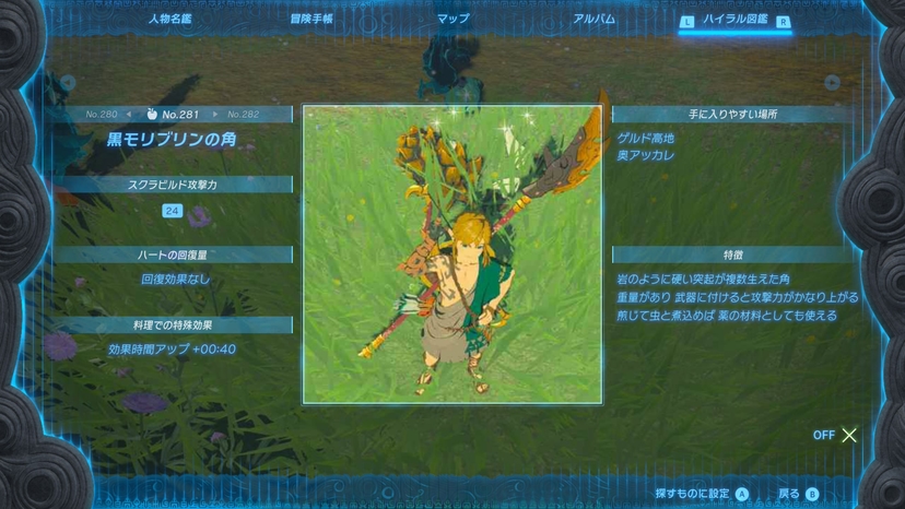 黒モリブリンの角