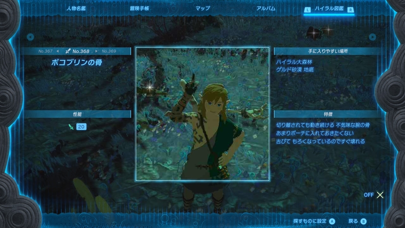 ボコブリンの骨